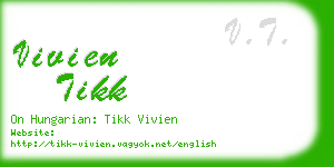 vivien tikk business card